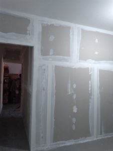 Parede de drywall criada por Clebio Gesso