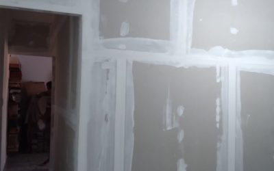 Parede de drywall criada por Clebio Gesso